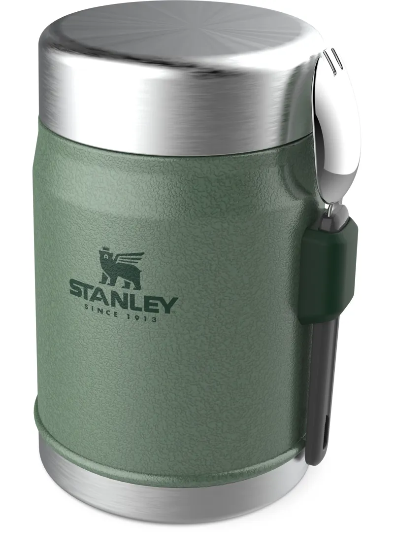 Stanley Classic Legendary Food Jar + Spork 0.4L Hammertone Green